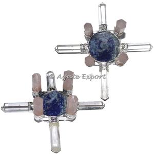 Crystal-Rose-Lapis Lazuli Generador de energía Herramienta de ágata para curar piedras preciosas Decoración del hogar Compra al por mayor - Product Image 1