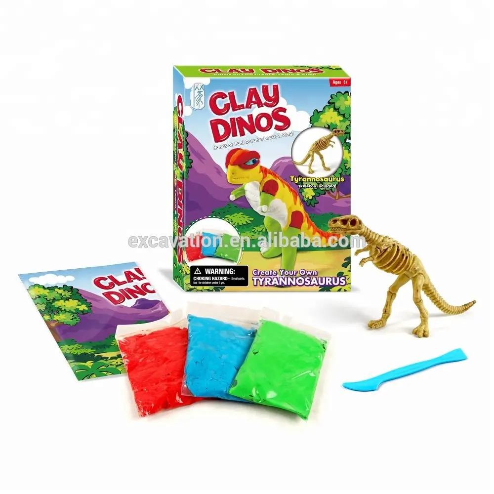 Игрушка производственная линия динозавр фигурка игрушка мягкая Лепка глина Dinos-Tyrannosaurus