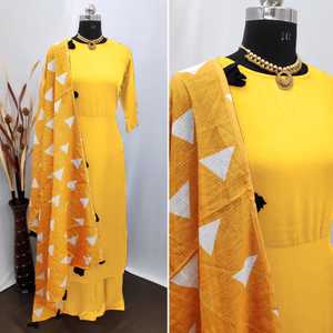 Nouveau dernier bureau porter kurti avec sharara imprimé travail indien les femmes portent readymade pas cher prix de gros surat apparelgarment - Product Image 5