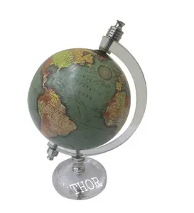 Modern dünya haritası küre tarzı dekoratif dünya güzel harita çok renkli dönen dünya küre masaüstü ofis