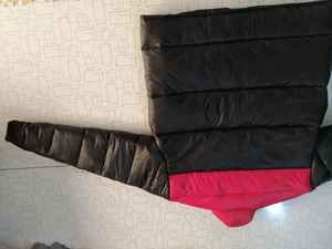 Nouveauté Veste bouffante coupe ajustée bleu marine à manches longues pour homme, accessoire de garde-robe à fermeture éclair à la mode - Product Image 5