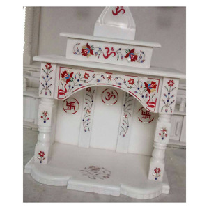 สวยแกะสลักหินอ่อนฝังวัดสำหรับบ้าน - Product Image 1