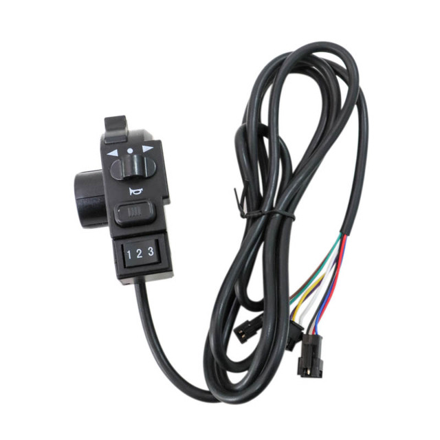 4in1 Functions  Head Lamp Horn Turn Signal Light and 3 Speed Switch Electric Bike Switch for Electric Bicycle
