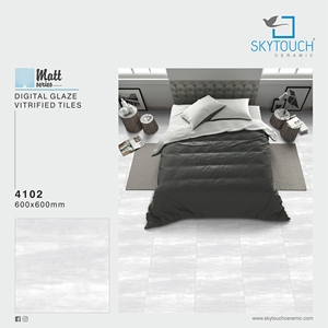 Gujarat India meilleure qualité 600x600mm carreaux de sol rustiques mats 60x60/2x2 carreaux modernes gris clair mat pour l'extérieur - Product Image 5