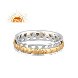 Indian Jewelry Manufacturer Handmade Design Fine Sterling Silver <b>Spinner</b> Band <b>Ring</b> Silver - Product Image 1