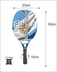 Raquetas de Tenis de Playa Personalizadas, Raqueta de Carbono y Vidrio con Logotipos y Combinaciones de Colores, Peso 310-330g, Longitud 50cm - Product Image 3