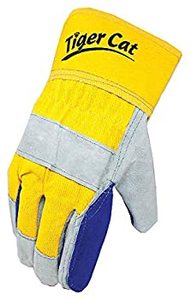 Guantes de trabajo de cuero XL con revestimiento de látex Anti-corte y antideslizante Guantes de seguridad de alambre eléctrico industrial resistentes al agua - Product Image 2
