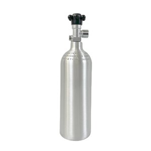 Cylindre de réservoir de CO2 800psi 0,8 l, pour aquarium avec valve de poignée w21,8, fabriqué en taïwan - Product Image 1