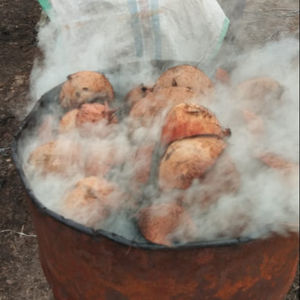 Carbón de cáscara de coco blanco ceniza - Product Image 5