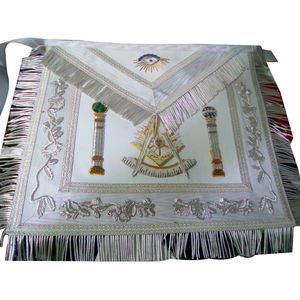 Alta calidad Masonic Scottish Rite AASR Honor Delantal de cuero Delantales de color personalizados para la venta - Product Image 1