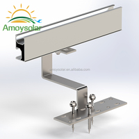 Supports de montage de tuiles solaires photovoltaïques Amoy 10 kW, structure de montage en aluminium