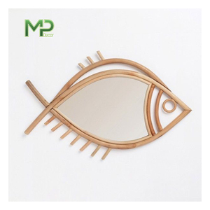 Miroir mural décoratif moderne de luxe pour la maison couleur personnalisée avec bambou MP à la mode pour la décoration intérieure - Product Image 5