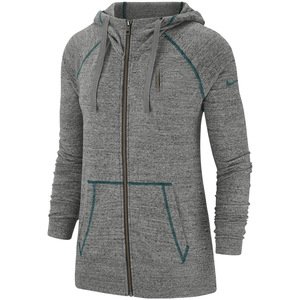 เสื้อครอปมีฮู้ดสำหรับผู้หญิงเสื้อครอปสีขาวมีซิปแขนยาวโลโก้แบบกำหนดเอง - Product Image 4