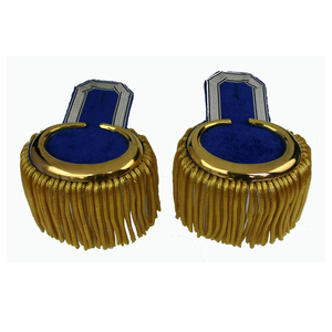 Bán buôn thêu xếp hạng thí điểm thương gia đồng phục biển phụ kiện huy hiệu epaulette vai bảng - Product Image 1
