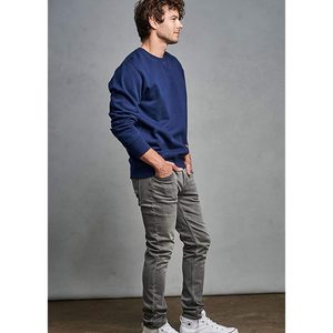 Sudadera para correr de gimnasio para hombres de gama alta con manga impresa digital Patrón sólido Técnica teñida Lisa para invierno - Product Image 5