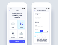 Aplicación de lavado de coches a pedido para Android/iOS con desarrollo de aplicaciones híbridas 24/7 compatible con bajo costo