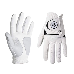 Gants de Golf indonésie 100% AAA Cabretta en cuir Logo personnalisé Oem doux couleur hommes gants de main gauche droite - Product Image 6