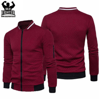Veste universitaire en polyester pour homme, taille plus, fermeture éclair, design personnalisé, prix raisonnable, vente en gros