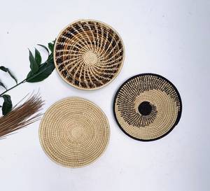 Whism — panier mural en paille tissé, style boho, décoration pour foyer/maison, jonc de mer fait à la main - Product Image 6