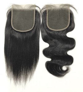 Cierre de encaje humano de grado Remy virgen indio Estilo de onda natural sin procesar Súper doble dibujado Sensación de mano suave Doble - Product Image 1