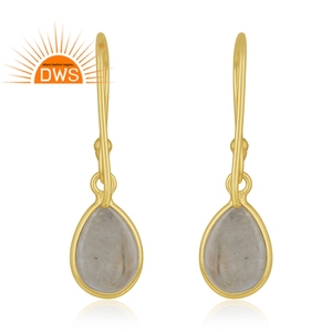 Pendientes de plata hechos a mano, joyería de plata al por mayor, al por mayor, con gema de arcoíris hecha a mano, con gancho - Product Image 3