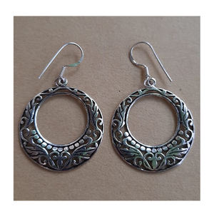 Pendientes de plata 925 de diseñador elegante con piedras preciosas de ágata Estilo lindo para bodas del vendedor y proveedor indio - Product Image 1