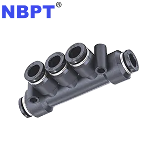 PKG Plastic Pneumatic Push to connect Joint 5 port reducer Pipe Tube Fitting Quick Connect Air Fitting