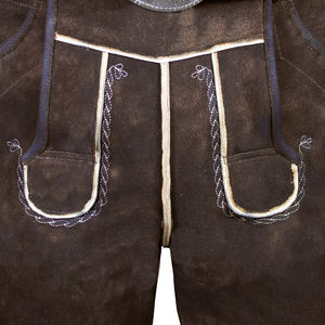 Short cuir véritable de cerf fait en peau de cerf, vêtements pour adultes, taille Midi, Logo personnalisé, style hawaïen - Product Image 4