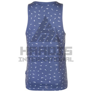 Camiseta sin mangas con logotipo personalizado OEM de alta calidad a la moda para hombre, camiseta sin mangas Lisa transpirable personalizada para gimnasio en blanco, camiseta sin mangas para hombre al por mayor - Product Image 2