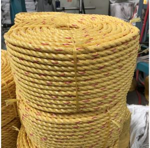 100% nouvelle corde de sauvetage en eau fibrillée en fibre PP 8mm 14mm 18mm haute norme marine 3 brins torsadé haute résistance Anti-UV - Product Image 2