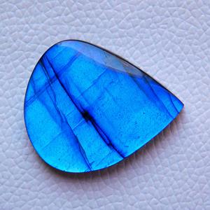 Gema suelta de pera de labradorita azul para fabricación de joyas, cabujón pulido en forma de pera, Gema labradorita azul Natural - Product Image 1