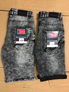 Vêtements de marque authentiques, denim pour homme, coton, décontracté, coupe slim, extensible, respirant, teint en pièce, fermeture éclair, mi-longueur - Product Image 4