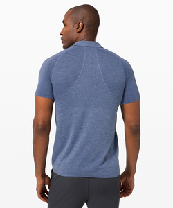 Camiseta Polo de Manga Corta para Hombre, Cuello Henley, con Bolsillo en el Pecho, Algodón Pique OEM - Product Image 3