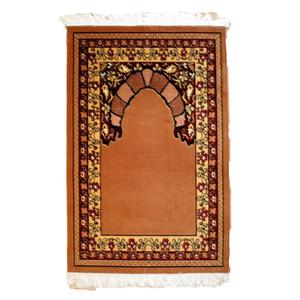 Vente en gros de tapis de prière en vrac pour musulmans tapis de prière antidérapants en velours teint couleur unie légers de haute qualité modèles personnalisés - Product Image 4