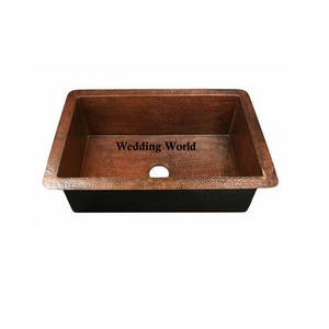 อ่างล้างหน้าทองแดงแบบดั้งเดิมอ่างล้างหน้าทำด้วยมืออ่างล้างจานทำจากทองแดงสำหรับตกแต่งรูปทรงตามสั่ง - Product Image 5