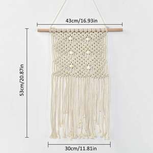 Macramé colgante de pared, hecho a mano - Product Image 4