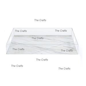 Plateau de service en acrylique au design magnifique, qualité supérieure, taille et forme personnalisées, plateau alimentaire pour restaurant - Product Image 1