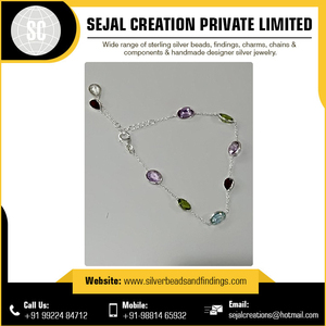 Women's 925 <b>Sterling</b> <b>Silver</b> Faison Jewelry Gemstone Earrings for Parties and Gifts - Product Image 2