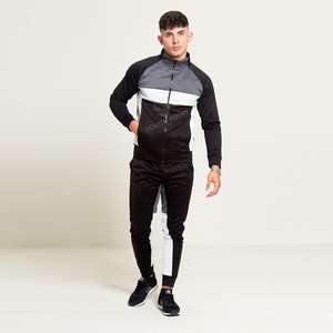 Design Your Own Tracksuit Custom Stripe Cotton Polyester Wholesale Mens Tracksuit - Product Image 4