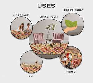 Tapis en Jute fait à la main de qualité Standard pour la maison et le bureau, tapis de sol disponible au prix de gros - Product Image 3