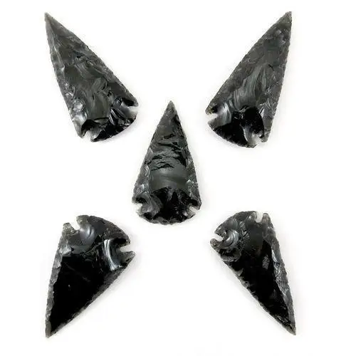 Batu Akik Obsidian Hitam Ekspor: Grosir Arrowheads Batu Permata Kristal Antik A-001 Arrowheadsa Imitasi