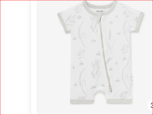 Mamelucos bonitos Ropa de bebé de algodón orgánico Mameluco con media manga pierna y mano personalizado impresión completa algodón orgánico bebé onesie - Product Image 2