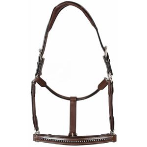 Licou de cheval en cristal de cuir indien pur avec rembourrage doux et raccords en laiton disponibles à la vente - Product Image 1