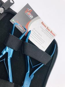 Micro <b>Bead</b> Surgical Grade Stainless Steel Hair Extension Pliers <b>Kit</b> Blue Eco-friendly Hair Extension Hold Tools - Product Image 3