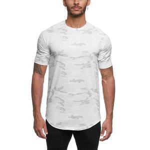 Custom White Camo <b>Muscle</b> Fit Gym <b>T</b> <b>Shirt</b> Oversize Bodybuilding Short Sleeve <b>T</b> <b>Shirt</b> Blank Athletic Gym Slim Fit Men <b>T</b> <b>Shirt</b> - Product Image 1