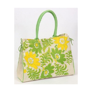 Bolso de yute promocional para mujer, bolsas informales reutilizables, de la India - Product Image 1