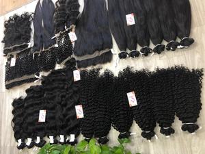 100% véritables extensions de cheveux humains meilleure qualité vierge trame non traitée cuticule alignée Remy paquet de cheveux en vagues bouclées droites - Product Image 6