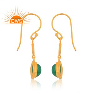Pendientes Colgantes de Plata de Ley 925 con Ónix Verde Natural y Ojo Turco, los Más Vendidos del 2026, para Mujer, Fabricante de Joyería - Product Image 3