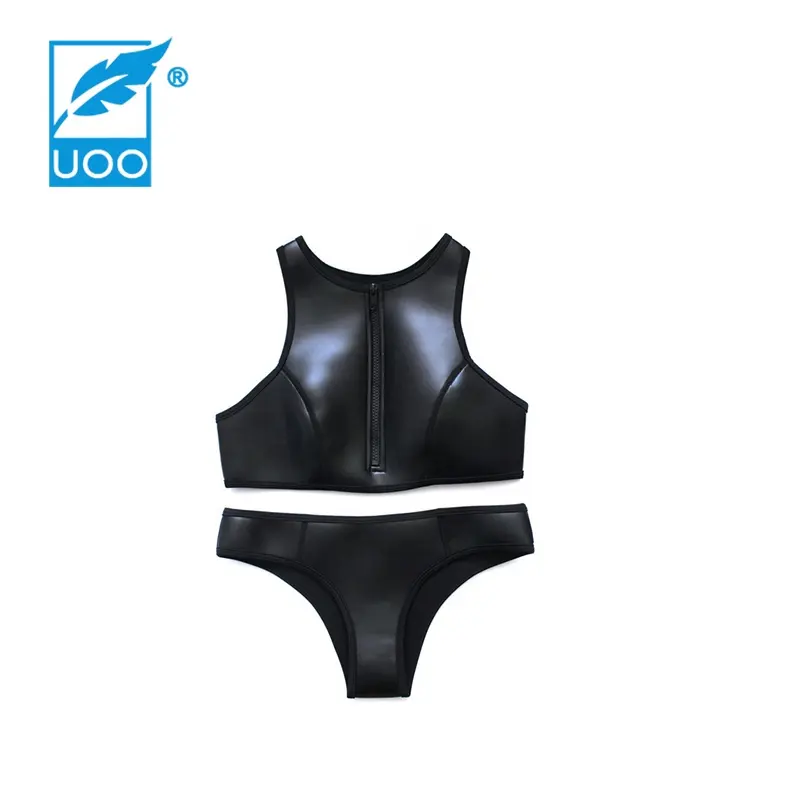 UOO แฟชั่น Neoprene ชุดบิกินี่ชุดว่ายน้ำสำหรับสุภาพสตรี