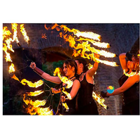 Ventilateur de feu d'araignée, cosplay du ventre, maison de Poi à 5 brins